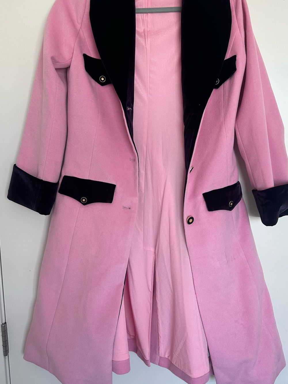 Retro Stage Pink Vintage Midi Coat – 38” Length NWOT - Picture 9 of 12